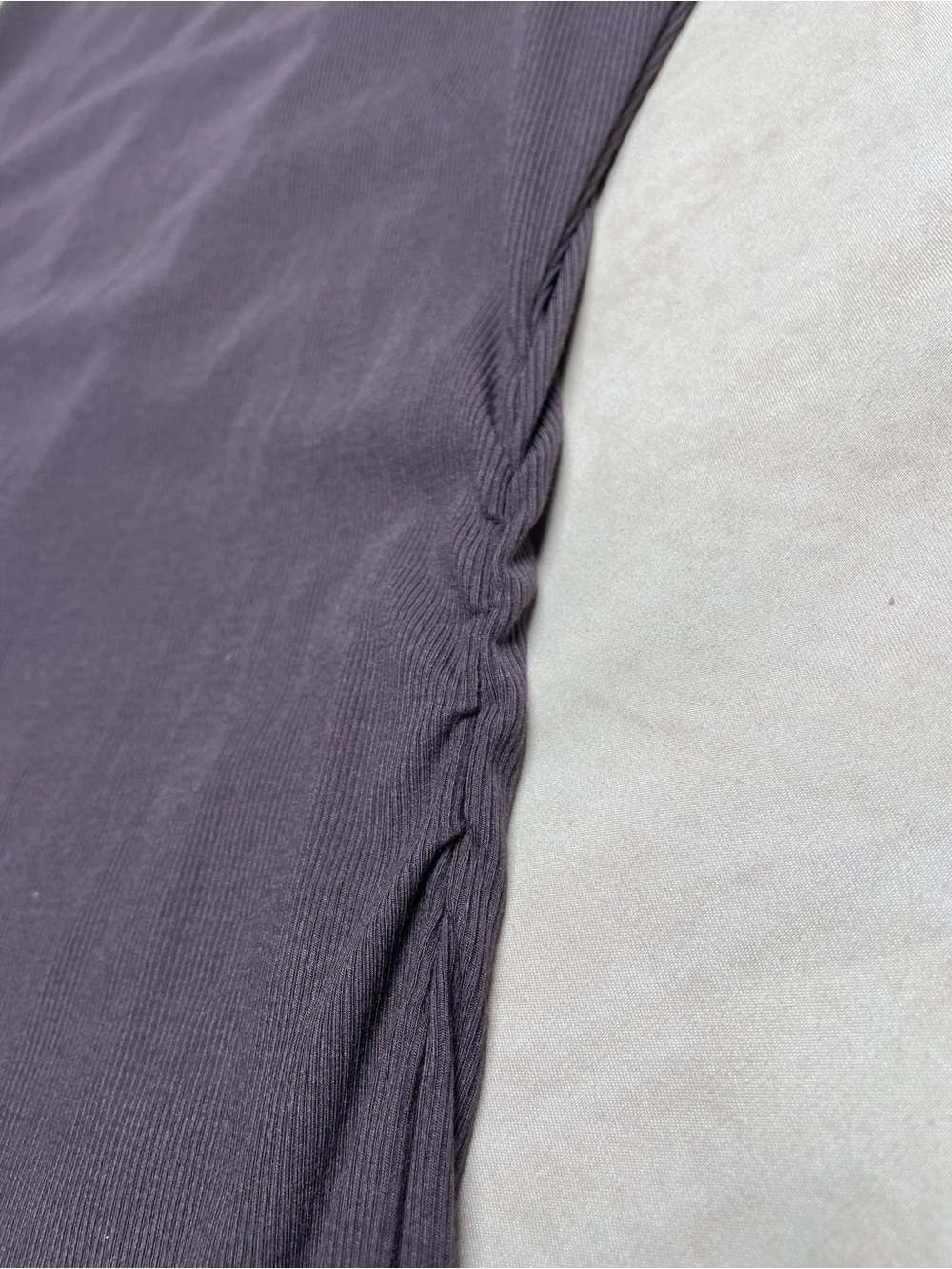 Vuori Sleeveless Maxi Dress – Plum Charcoal, Size S, Ribbed Stretch - Picture 10 of 13
